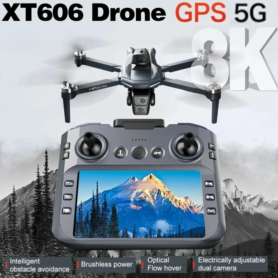 Drone Camera Night Vision - オリジナルXT606ドローン プロフェッショナル 8K HDカメラ 5G GPS