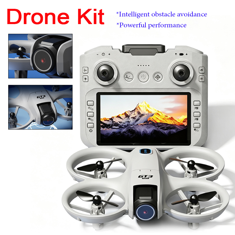 Drone Camera Night Vision - GT3ドローン、4.3インチ画面付きリモコン、デュアルカメラ、オプティカルフローポジショニング、障害物回避機能搭載リモートコントロールドローン