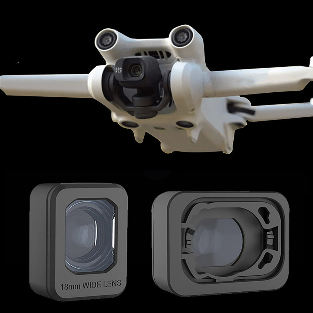 Drone Camera Wide Angle - Quadji mini 3 pro用の外部広角レンズフィルター,カメラレンズ付きクワッドコプター用アクセサリー,25%