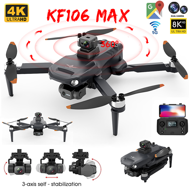 2022 新 KF106 最大ドローン 8K プロフェッショ - Drone Camera Wide Angle のレビューと価格