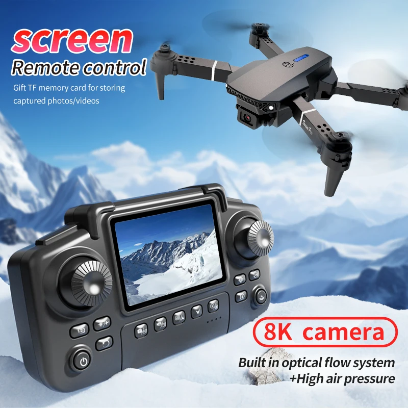 プロフェッショナルE88 PROドローン、スクリーン付き8K - Drone Camera 4K のレビューと価格