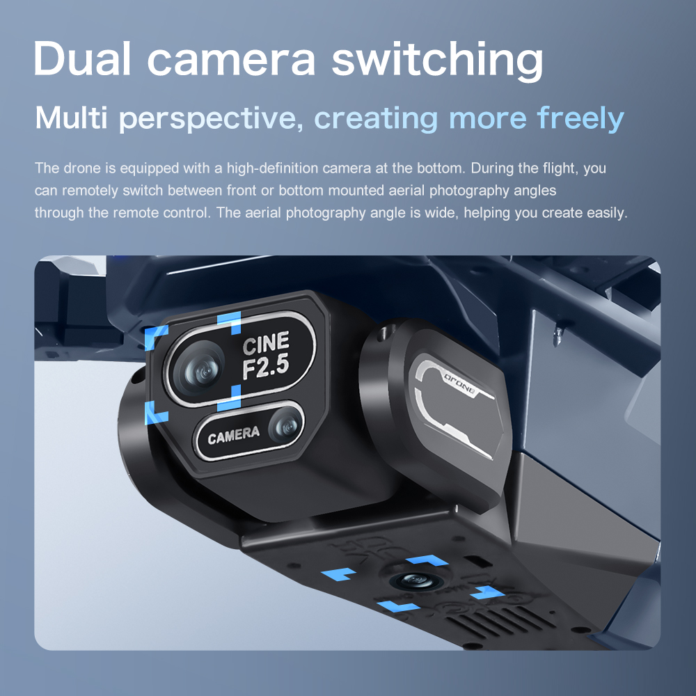 オリジナルGT8ドローン 8K HDデュアルカメラ搭載、障害 - Drone Camera Night Vision のレビューと価格