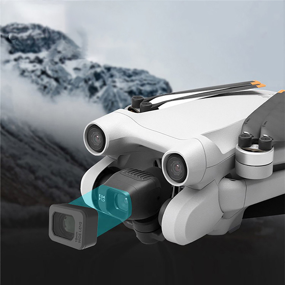 Quadji mini 3 pro用の外部広角レンズフィルタ - Drone Camera Wide Angle のレビューと価格