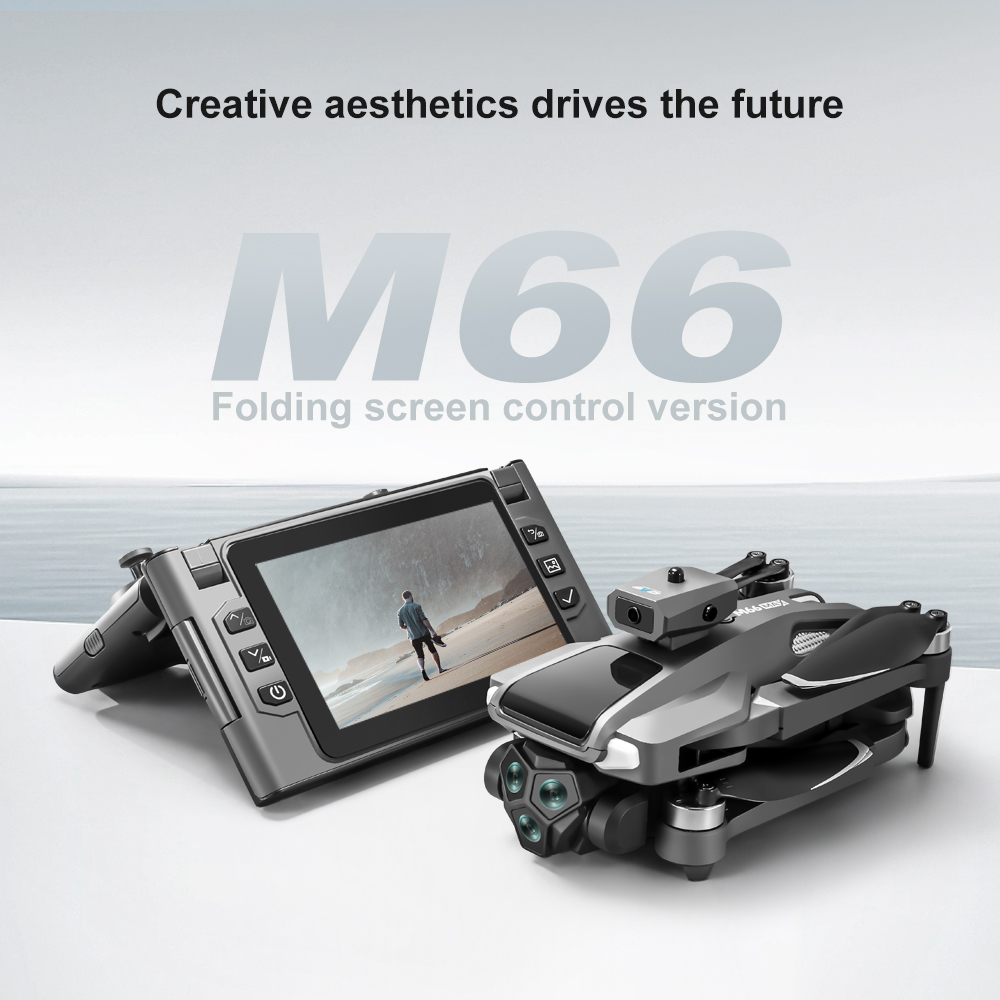 折りたたみ式M66 RCドローン、4.5インチHD折りたたみ - Drone Camera Night Vision のレビューと価格