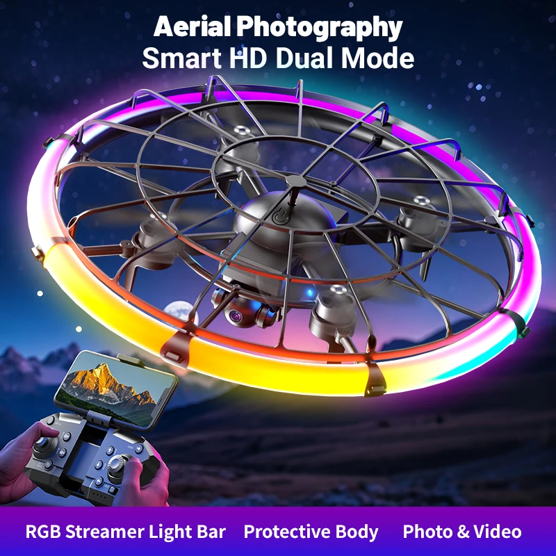 JJRC H145 UFO RCドローン、デュアルHDレンズ - Drone Camera Hd のレビューと価格